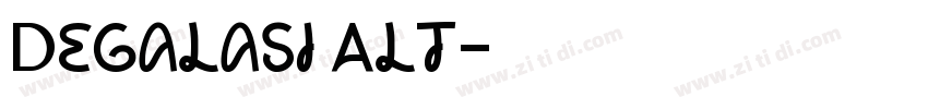 Degalasi Alt字体转换